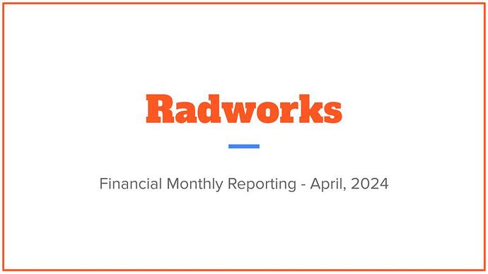 04. Monthly Finances - April, 2024 slide1